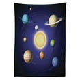 thumbnail image 3 of Ambesonne Space Tablecloth Rectangular Table Cover, Solar System with Planets, 60"x90", Multicolor, 3 of 4