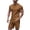 Brown, variant on ZZwxWA Men Short Sets Outfits 2 Piece Casual Shirt and Shorts Set Casual Patchwork Tee Shirts Elastic Waist Shorts Sportwear up to 65% Off