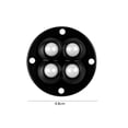 thumbnail image 3 of 4 Uds Mini ruedas giratorias sin ruido ruedas pequeñas autoadhesivas (perla de pegamento negro) Tmvgtek Libre de BPA, 3 of 3