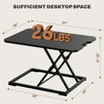 thumbnail image 5 of 27" Home Office Desk Riser Adjustable Standing Desk Converter, 5 of 7