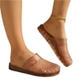 thumbnail image 6 of Sandals for Women, Clear Closed Toe Jelly Shoes Breathable Mesh Jellies Flats Soft Lightweight Summer Beach Clogs with Square Buckle, 39, 6 of 7