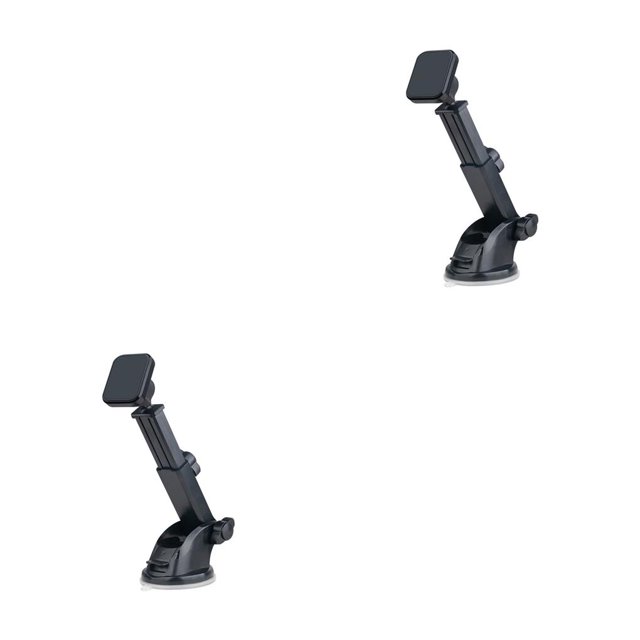 sweethay Soporte de teléfono de coche magnético giratorio Universal de 360 ° soporte telescópico multifuncional soporte de montaje de Base/cabeza cuadrada 2Conjunto