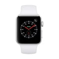 thumbnail image 2 of Restored Apple Watch Series 3 (GPS+Cellular, 42mm) - Silver - Aluminum Case - White Sport Band (Refurbished), 2 of 2