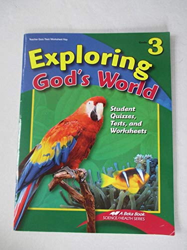 a beka exploring gods world quiz text and worksheet key grade 3 4th