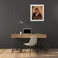 thumbnail image 3 of Petrikova, Eva 12x14 White Modern Wood Framed Museum Art Print Titled - Brwon Horse, 3 of 4