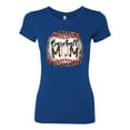 thumbnail image 3 of Baseball Mom Jaguar Print Sports Womens Slim Fit Junior Tee, Royal, XX-Large, 3 of 5