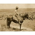 thumbnail image 2 of Smith, Erwin 18x15 White Modern Wood Framed Museum Art Print Titled - A Texas cowboy, 1907 - Sepia, 2 of 4