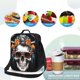 thumbnail image 4 of Disketp Flower Horn Skull A Bolsa Térmica Estampada para Almuerzo, Lonchera para Hombres y Mujeres Adultos, 4 of 7