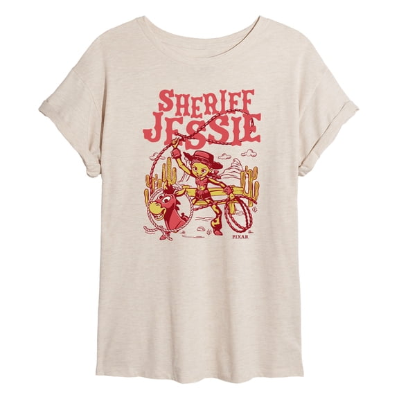 Toy Story 5 - Sheriff Jessie Western Poster - Juniors Oversized Graphic T-Shirt