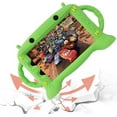thumbnail image 2 of Golden Sheeps Kid Case Compatible for Samsung Galaxy Tab A 8.0 2019 T290 T295 Lovely Cartoon Shockproof Silicone Protective Convertible Handle Stand [BPA Free] (green), 2 of 6