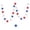B, variant on Dongrere 4th of July Star Streamers, Blue Red White Star Garland, Patriotic Star Bunting Banner for Independence Day Decor, 13.1 Ft