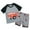Z04-Grey, variant on Caqnni Toddler Baby Boy Set Letter Print Crew Neck Short Sleeve T-Shirts Elastic Waist Shorts 2Pcs Outfits Short Sets Summer Pjs For 18-24 Months 2t 3t 4t 5t 6t Pajamas & Dailywear Set