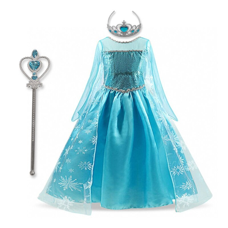 3-10 ans Filles Princesse Robe Elsa Robe Costume