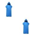 thumbnail image 2 of Greeniant Toalla De Microfibra Para Baño Unisex Toallas De Baño Ligeras Y De Felpa Absorbentes Para El Cuerpo Surf Poncho Toalla De Playa En En azul 1 2piezas, 2 of 6