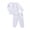 White, variant on BemeyourBBs Toddler Baby Boy Girl Spring Summer Fall Winter Clothes Baby Girl Boy Cotton 2 Piece Outfits Solid Long Sleeve Half Button Down Shirt Top Pockets Long Pants Set