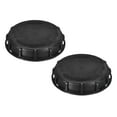 thumbnail image 1 of Cubierta de tapa IBC Uxcell 6.5", 2 paquetes de tapa de tanque IBC, ajuste de plástico para almacenamiento de agua líquida, negro, 1 of 1