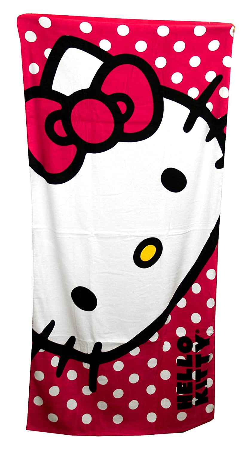 Sanrio The Northwest Company Hello Kitty Happy Kitty Beach Towel, 30 by ...