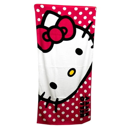 - Sanrio The Northwest Company Hello Kitty Happy Kitty Beach Towel, 30 by 60