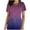 Purple, variant on Aofany Flash Picks! Womens Nursing Scrub Tops Working Uniform Short Sleeve V Neck Workwear Blouse T-shirt with Pockets