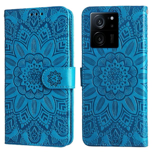 Funda tipo cartera GANGXUN para Xiaomi 13T Pro , diseño girasol, cuero PU, soporte, cierre magnético, tarjetero