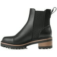 thumbnail image 3 of Journee Womens Mirette Pull On Stacked Heel Booties, 3 of 10