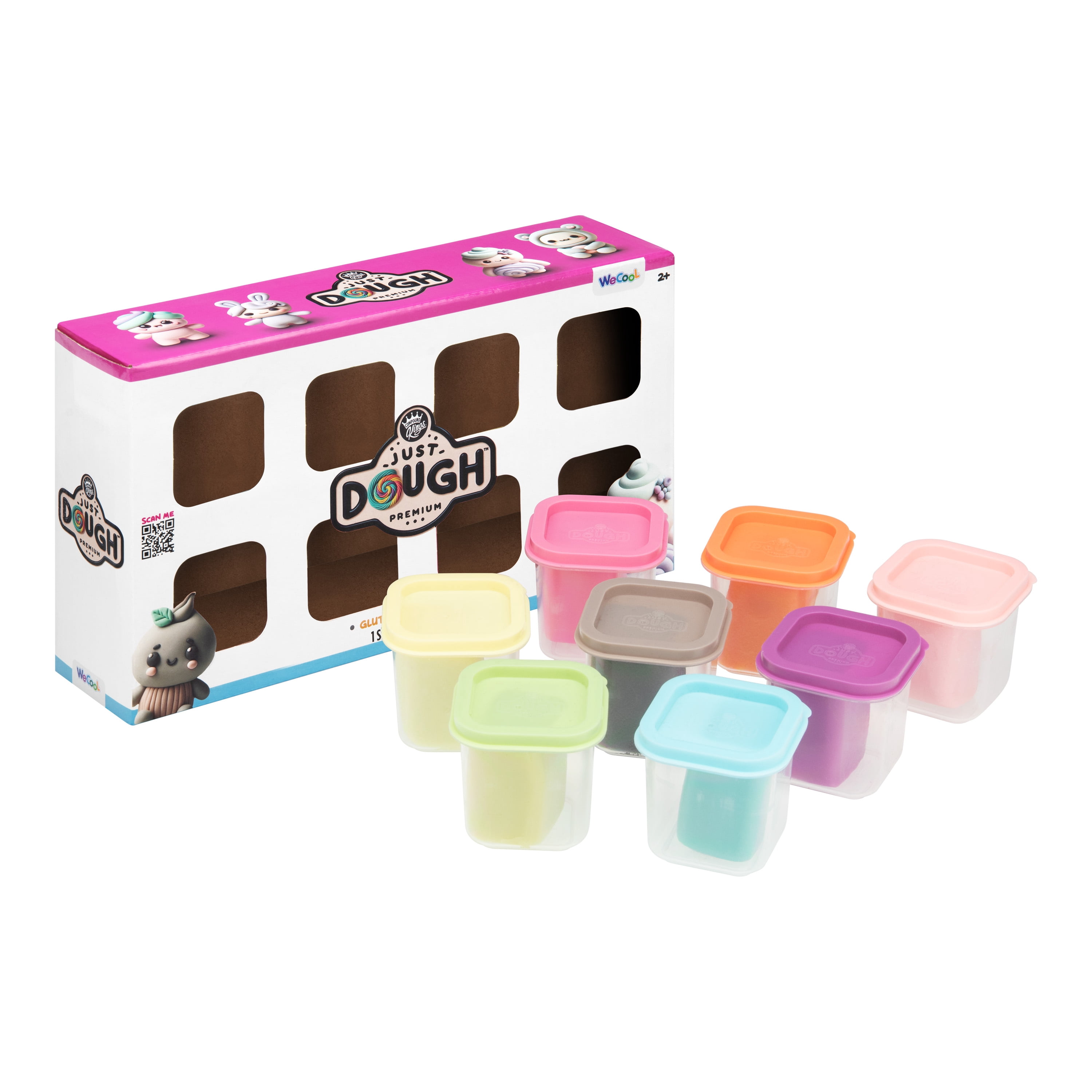 Compound Kings: Just Modeling Dough 8 Pack, Multicolor, Scented and Non-Toxic for kids ages 3 and Up