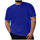 thumbnail image 1 of Plus Size Mens Casual Round Neck Solid Color Short Sleeve T-Shirt Blouse Tops6XL, 1 of 5