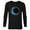 Black, variant on Marvel Moon Knight Blue Crescent Logo - Long Sleeve T-Shirt for Men - Customized-Athletic Heather