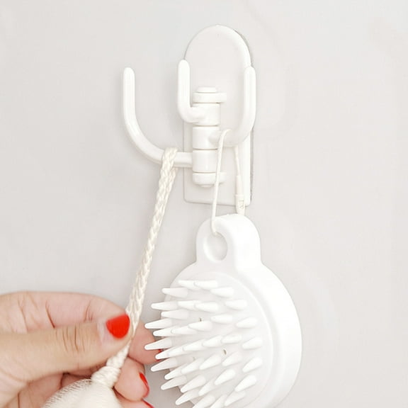 GAXIRE 4 Pcs Overdoor Hooks White ABS Plastic Storage Hangers for Household Organization and Space Saving