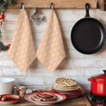 thumbnail image 6 of Abstract Bohemia Kitchen Towels Set of 3, Modern Boho Floral Orange Absorbent Dish Towels for Kitchen, Microfiber Hand Towel, Quick Drying Tea Towel for Cleaning Decorative Dishcloths, 6 of 7