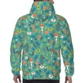 thumbnail image 7 of Rateoe Mushrooms and Flowers Pattern Mens Hoodie, Pullover Hooded Sweatshirt, Kangaroo Pocket Hoodie Ideal for Daily Wear, Travel and Home-XX-Large, 7 of 7