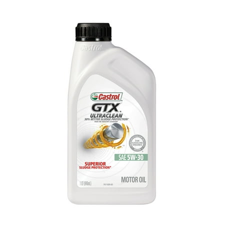 (4 Pack) Castrol GTX ULTRACLEAN 5W-30 Motor Oil, 1