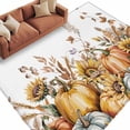 thumbnail image 6 of Thanksgiving Area Rug 5x7 Washable Rug Non Slip Watercolor Autumn Pumpkin Sunflower Leaf Large Area Rug Soft Stainresistant Indoor Floor Carpet for Living Room Bedroom Home Office Dining Room Nursery, 6 of 8