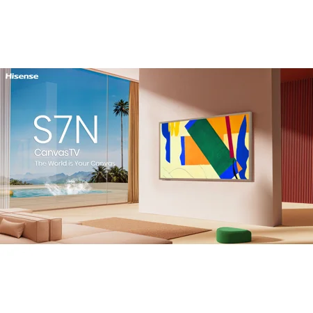 Hisense - 55" Class S7 Series CanvasTV 4K QLED TV with Hi-Matte Display and UltraSlim Wall Mount (2024) - image 8