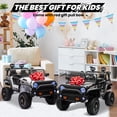 thumbnail image 3 of Joyracer 24V Ride on Toys, 4WD/2WD Switchable Truck with Remote Control & 2 XL Seater, 800W Powered Ride on Toys with Spring Suspension, 3 Speeds, Bluetooth Music Gift for Girl Boy, Black, 3 of 10