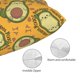 thumbnail image 3 of Fotbe Avocado Dog Funda de Almohada Decorativa Estilo Occidental, Lujo en Algodón, Fundas para Almohadas King, Cojín Estampado para Decoración del Hogar-20"x30", 3 of 6