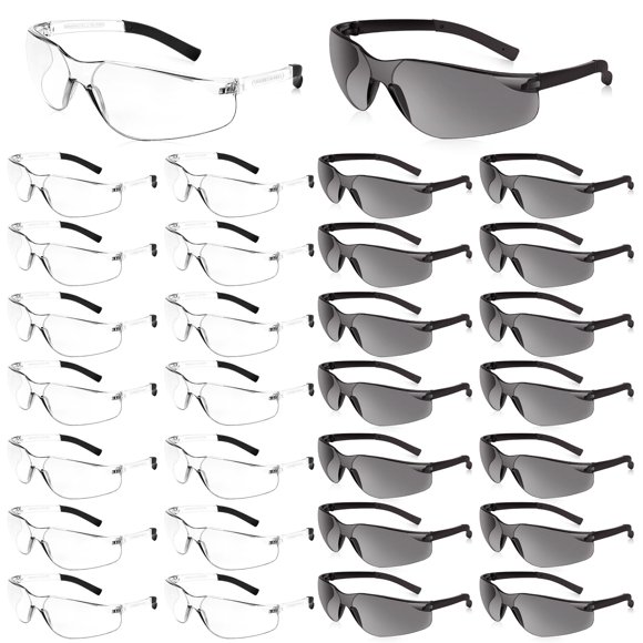 Gafas de seguridad transparentes Salfboy para hombres y mujeres, protección ocular a granel, lentes ANSI Z87.1 resistentes a los arañazos