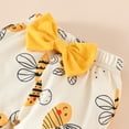 thumbnail image 5 of Emy Dola Newborn Baby Girl Clothes Infant Girl Outfits Long Sleeve Ruffle Letter Romper + Floral Bell Bottoms + Headband Set, 5 of 9