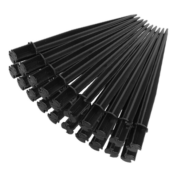 BESTYASH 20PCS Driveway Light Stake In Black Plastic For Stable Placement Outdoors