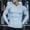 Light Blue, variant on Men's Half Zip Slim Hooded Top, Contrast Decorative Strips, Raglan Sleeve Cutting, Fit Long Sleeve Sports Shirt for Fitness and Outdoor Activities Black XXXL