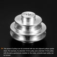 thumbnail image 4 of 2 Sets V-Type Pulley 8mm Bore 31mm Outer Dia Single Groove Aluminum Alloy for 3-5MM PU Round Belt, 4 of 5