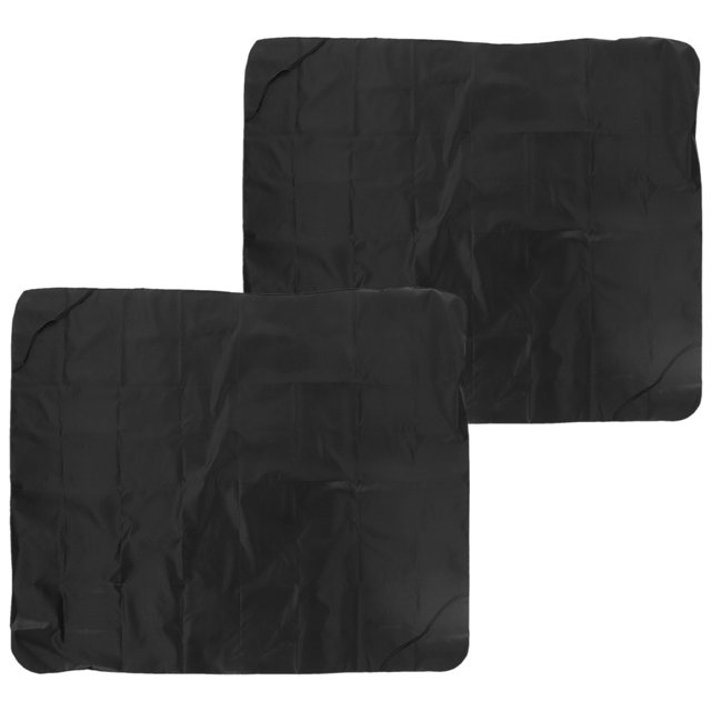 ETHZZLE 2Pcs Back Seat Cover Black Waterproof Oxford Cloth Simple Design For Pets