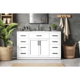thumbnail image 2 of Elegant Kitchen and Bath Alden 54 inch Single Bathroom Vanity in White, 2 of 10