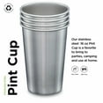 thumbnail image 2 of Klean Kanteen Cup - Stainless Steel Cup for Home, Picnics, Camping, and More - 16 Oz (4 Pack), 2 of 7