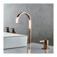 thumbnail image 3 of Basin faucet Bathroom super long pipe two holes Rose Gold Widespread bathroom faucet sink tap 360 rotating widespread basin Tap, 3 of 7