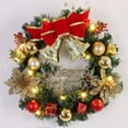 thumbnail image 6 of Angmile Christmas Wreath Pre-lit LED Strings of Christmas Wreaths Outdoor Garden Wreath Decorations Holiday Decorations for Doors, Windows, Fireplaces, Living Room, 6 of 7