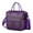 Purple-5, variant on Spring Floral Print Cooler Bag - Large Leakproof Insulated Tote for Picnics, Multi-Pocket Waterproof Thermal Design
