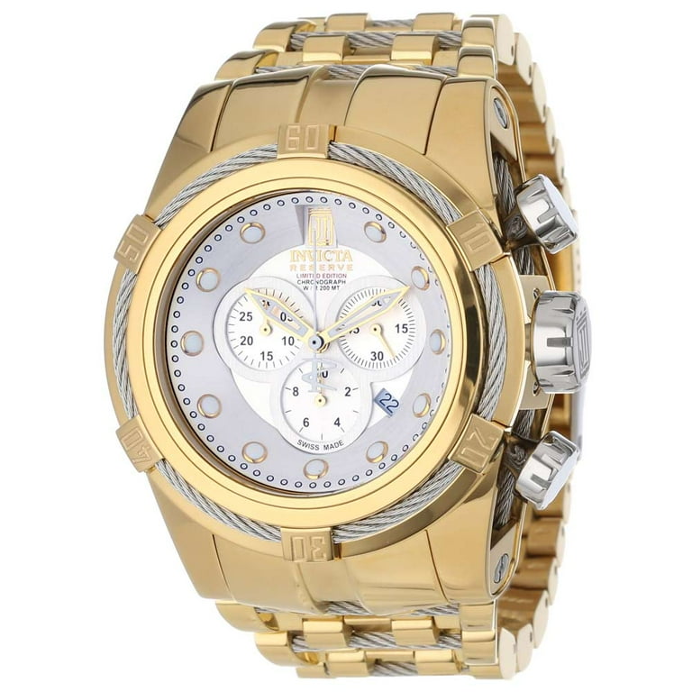Invicta Men's 12953 Bolt Zeus Quartz, Reserve Chronograph Silver