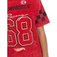 thumbnail image 5 of Hot Wheels Boys Mineral Washed Graphic Football Tee with Short Sleeves, Sizes 4-18, 5 of 8