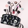 thumbnail image 6 of Portable Storage Bag 7.9×3.5×2.4in Simple Design Convenient Storage And Finishing Bag Light Body Can Be Used As A Cosmetic Bag Storage Bag Dancing Skeleton Halloween Pattern, 6 of 8